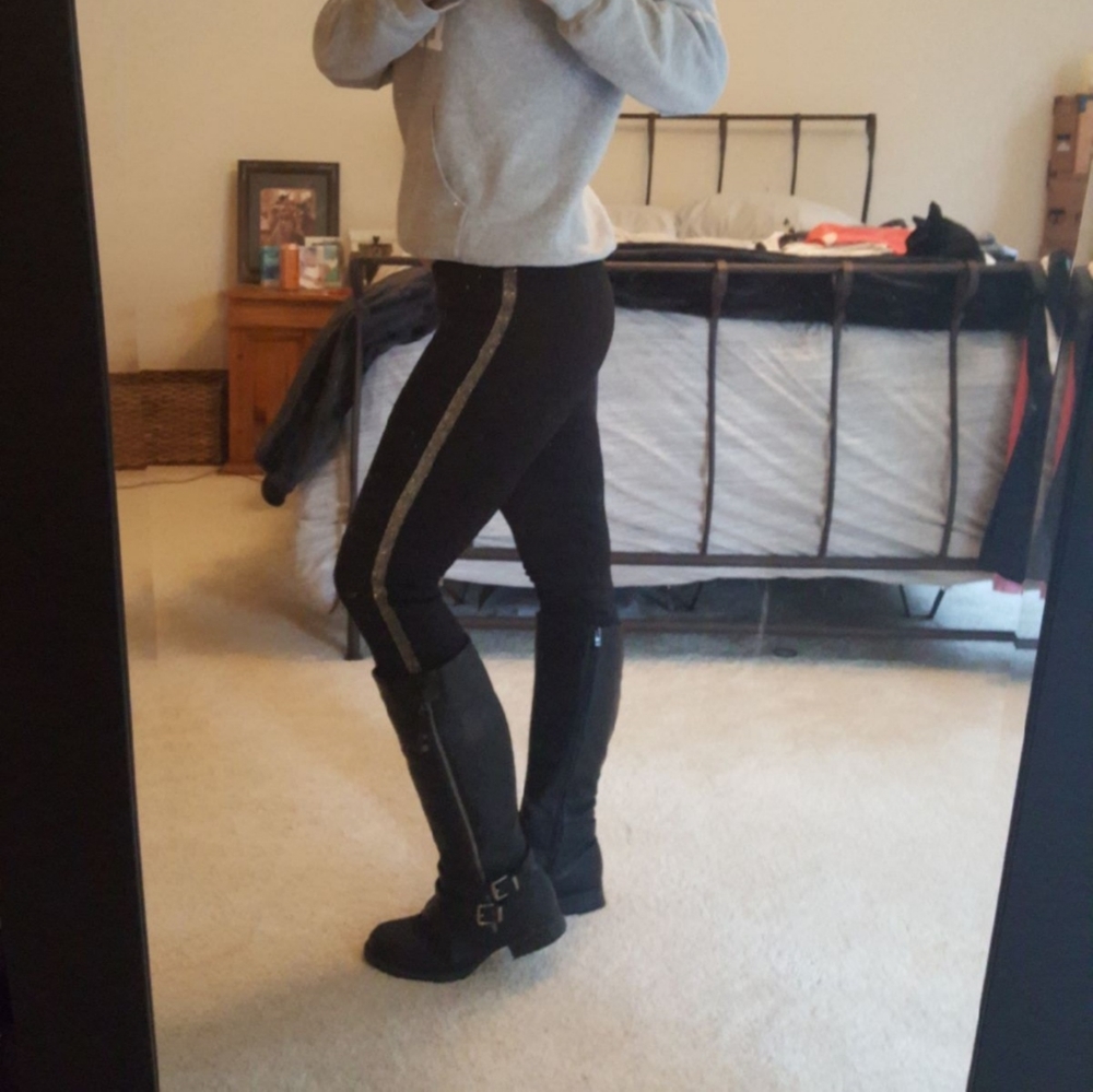 Tuxedo Style Jean- Style Leggings
